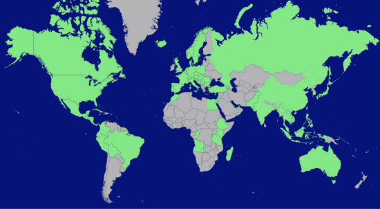 Visited Countries