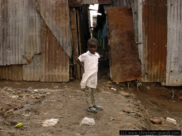 girl in Mathare slum, near Eastleigh