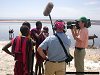 German TV interviewing Maasai men