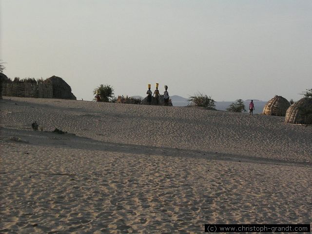 Turkana village, near Eliye Springs beach
