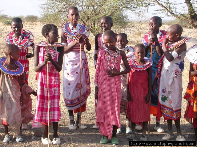 young Maasai girls